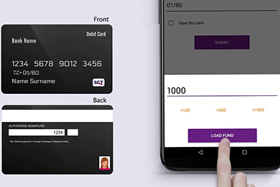 load funds to Khalti using SCT cards